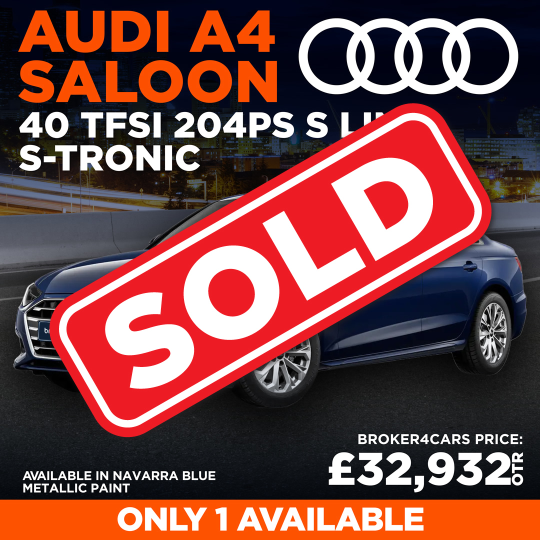 Audi A4 Saloon 40 TFSI 204PS S Line S-Tronic. Sold